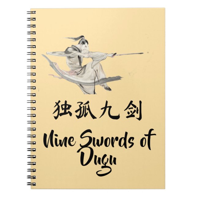 Caderno Espiral Nine Swords of Dugu Notebook (Frente)