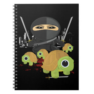 Caderno Espiral Ninja e Tartarugas