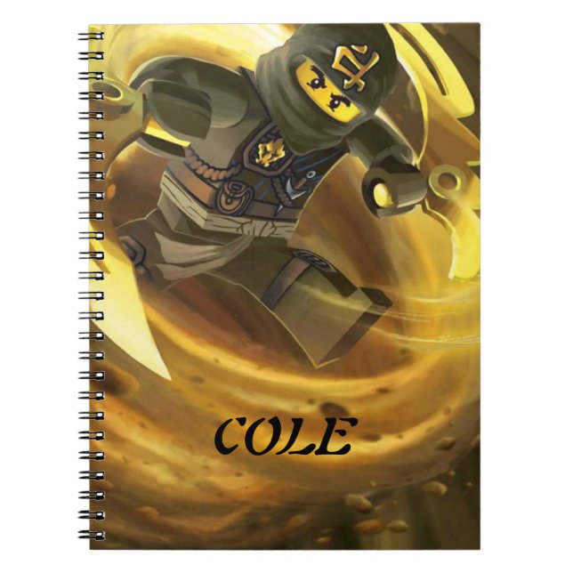Caderno Espiral Ninjago Cole (Frente)