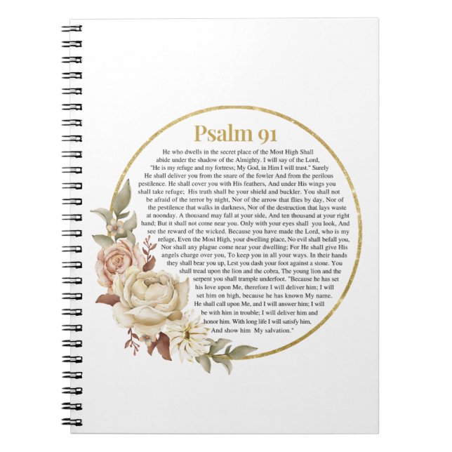 Caderno Espiral NKJV Psalm 91 (Frente)