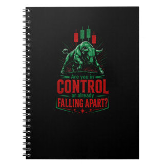 Caderno Espiral No Controle ou Desmoronando Mentalidade de Negocia