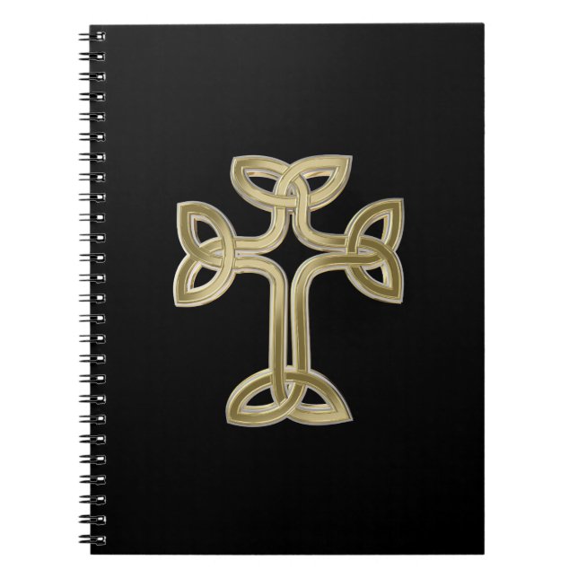 Caderno Espiral Nó de cruz celta (Frente)