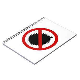 Caderno Espiral NO Duriano Tropical Fruta ⚠ Sinal Tailandês ⚠