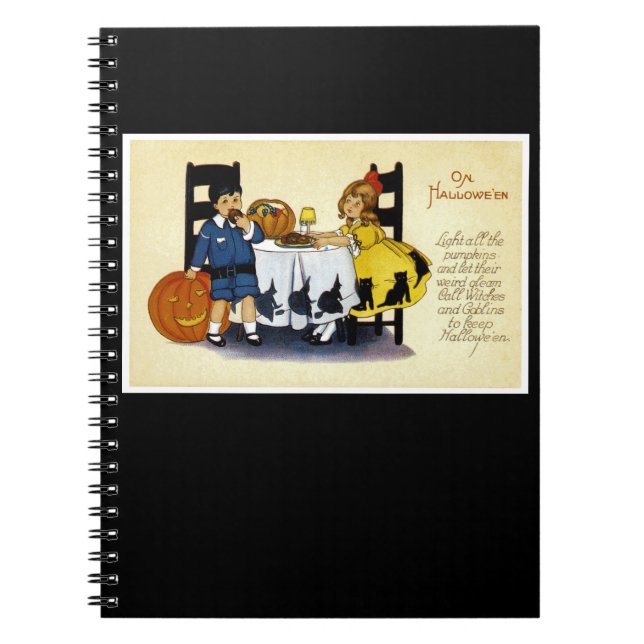 Caderno Espiral No Halloween (Frente)
