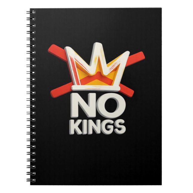 Caderno Espiral No Kings Anti Minimal Clean Design (Frente)