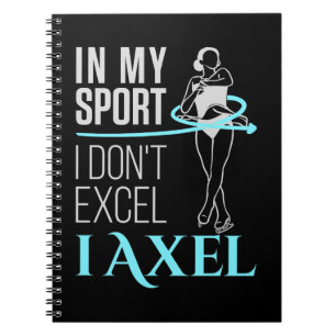 Caderno Espiral No Meu Esporte Figura Patinando Axel Mulheres Meni