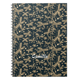 Caderno Espiral Noite de borboletas