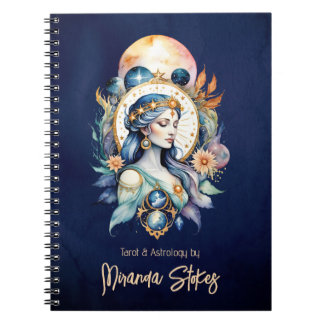 Caderno Espiral Noite Estelar Celestial Inanna Mística Deusa