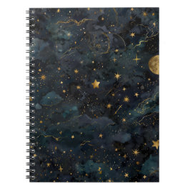 Caderno Espiral Noite Estrelada Celestial