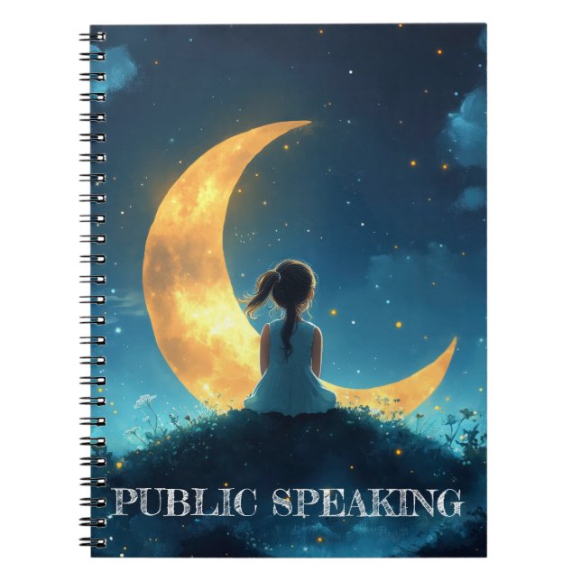 Caderno Espiral Noite Mágica e a Menina (Frente)