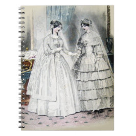 Caderno Espiral Noiva Vintage Antique White Casamento