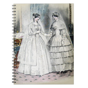 Caderno Espiral Noiva Vintage Antique White Casamento