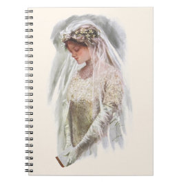 Caderno Espiral Noiva Vitoriana Vintage com Bíblia Harrison Fisher
