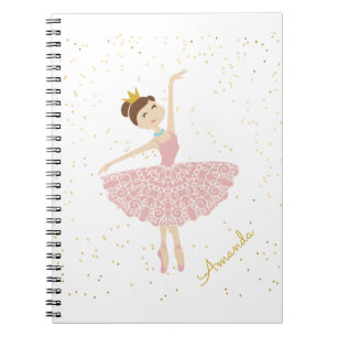Caderno Espiral nome bailerina