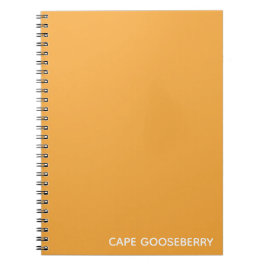 Caderno Espiral Nome da cor amarela de Cape Gooseberry