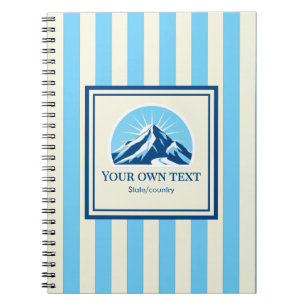 Caderno Espiral nome da estação de esqui Striped Mountain