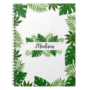 Caderno Espiral Nome das Folhas Tropicais