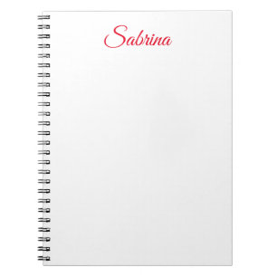 Caderno Espiral Nome de caligrafia clássica profissional personali