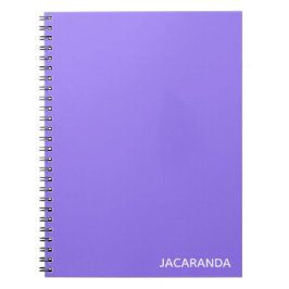 Caderno Espiral Nome de cor púrpura Jacaranda