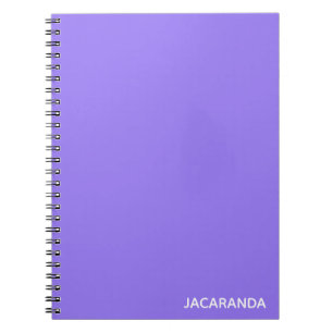 Caderno Espiral Nome de cor púrpura Jacaranda
