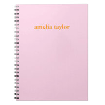 Nome de Professor Personalizado Rosa e Laranja
