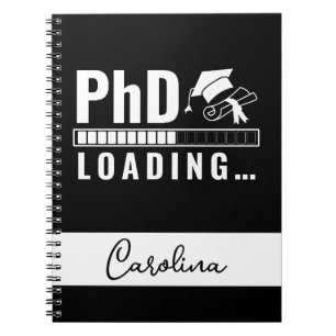 Caderno Espiral Nome do Estudante do Formando de Carregamento do P