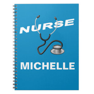 Caderno Espiral Nome feito sob encomenda da enfermeira