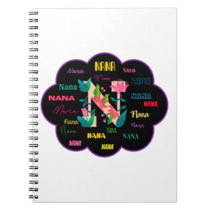 Caderno Espiral Nome Floral Nana