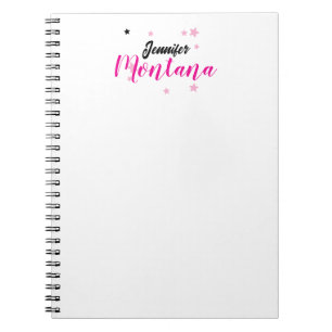 Caderno Espiral Nome minimalista moderno elegante profissional