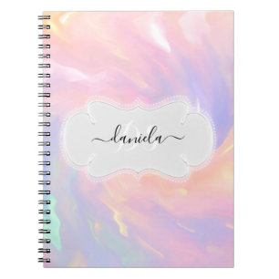 Caderno Espiral Nome Monograma Princesa Unicorn Monograma