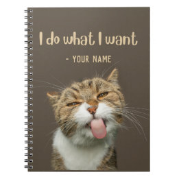 Caderno Espiral Nome Personalizado Adorável e Engraçado