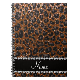 Caderno Espiral Nome personalizado: chocolate marrom-brilhante imp