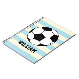Caderno Espiral Nome Personalizado Do Jogador De Futebol De Futebo