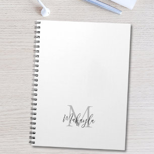 Caderno Espiral Nome Personalizado do Monograma