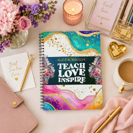 Caderno Espiral Nome Personalizado Melhor Professor de Todos os Te