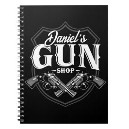Caderno Espiral Nome Personalizado Revolvedores Antigos Armas de F