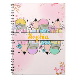 CADERNO ESPIRAL NOME PERSONALIZÁVEL