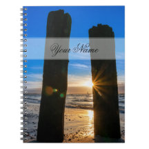 Nome personalizável amante do oceano praia pôr do 
