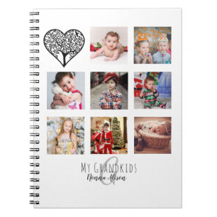 Caderno Espiral NONNA 8 x Colagem de Fotografias Árvore Familiar