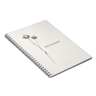 Caderno Espiral Nordic Minimal Nature Notebook - Stay Grounded