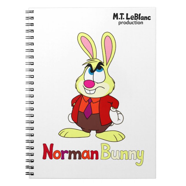 Caderno Espiral Norman Bunny  (Frente)