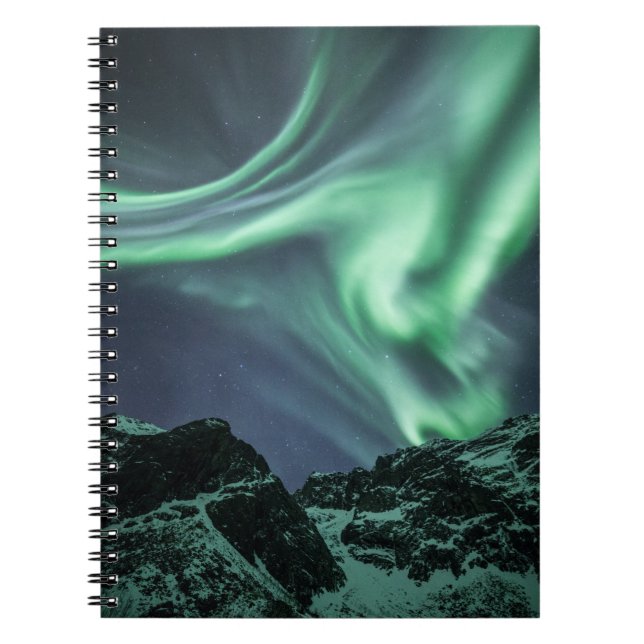 Caderno Espiral Norte Lights Noruega (Frente)