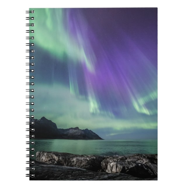 Caderno Espiral Norte Lights Senja (Frente)