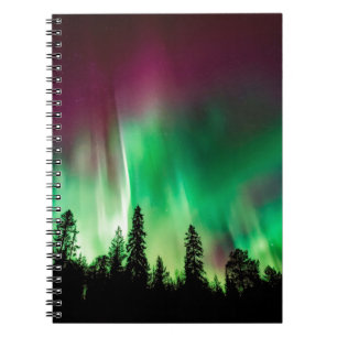 Caderno Espiral Nortes Aurora borealis