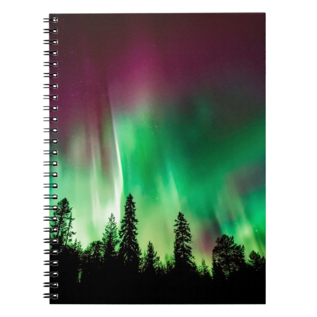Caderno Espiral Nortes Aurora borealis (Frente)