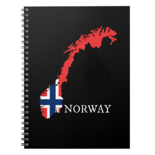 Caderno Espiral Noruega - Bandeira da Noruega
