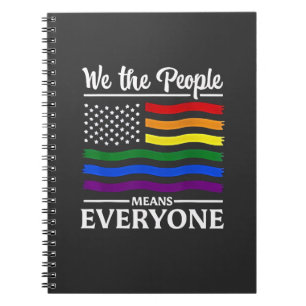 Caderno Espiral Nós, as Pessoas, queremos dizer a todos o mês do O