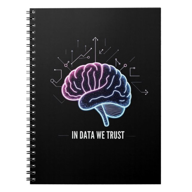 Caderno Espiral Nós Confiamos nos Dados (Frente)