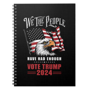 Caderno Espiral Nós, o Povo, Estamos Cansados Vote Trump 2024