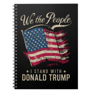 Caderno Espiral Nós, o Povo, Eu Apoio Donald Trump Vintage
